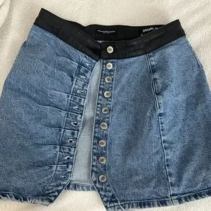 Social Tourist Skirts Hollister Denim Button Down Skirt Poshmark
